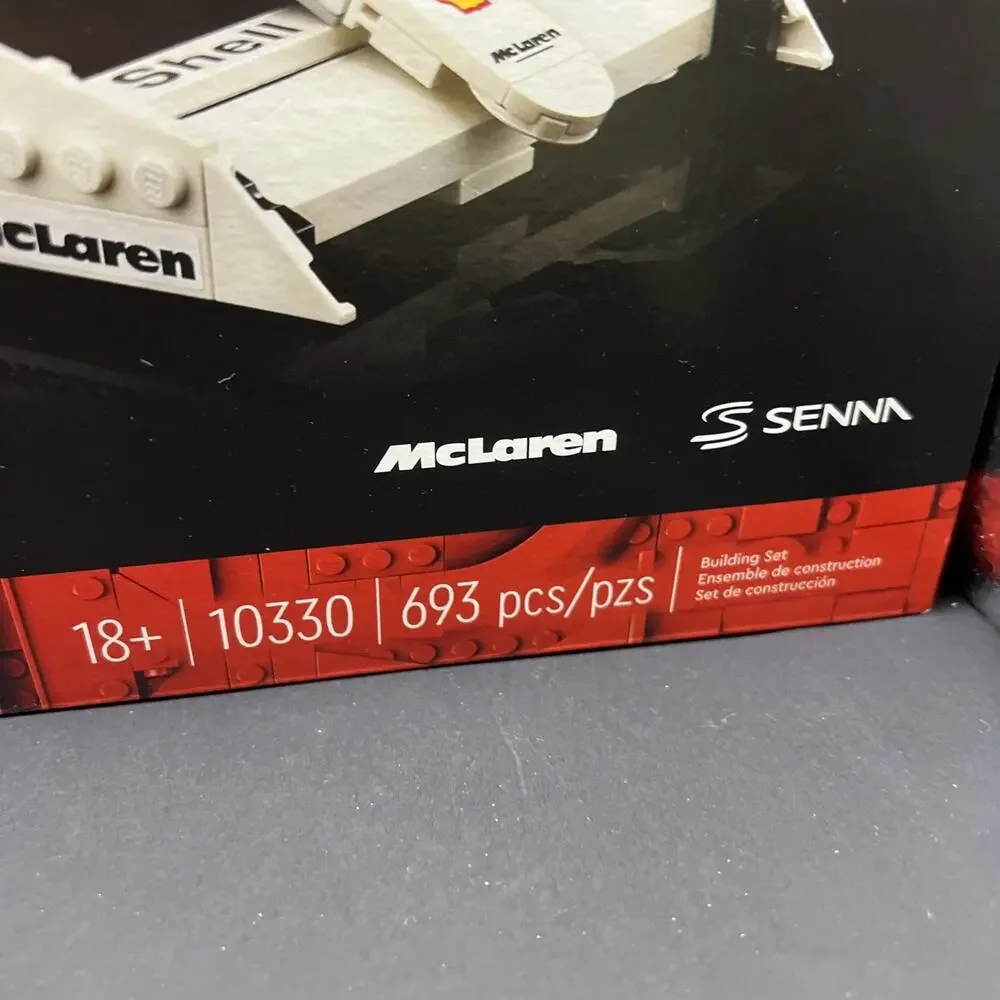 Lego Icons McLaren MP4/4 Ayrton Senna 10330 F1 Car Set Sealed 693 Pcs